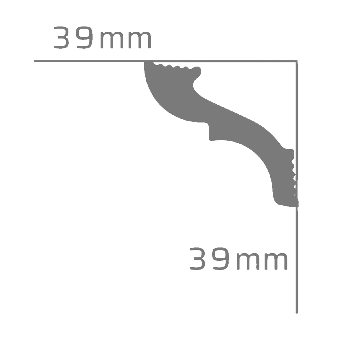 Cornisa Decorativa M-40 39x39mm