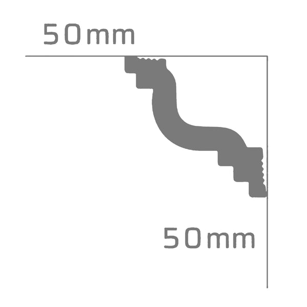 Cornisa Decorativa M-50 50x50mm