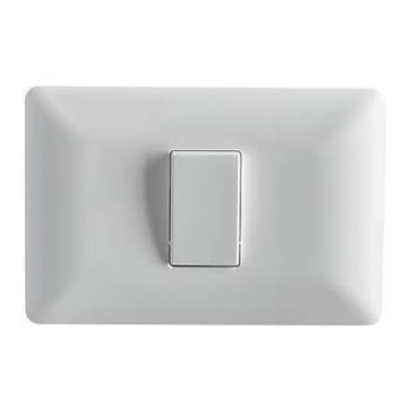 Interruptor Simple Blanco 10A - STANFORD