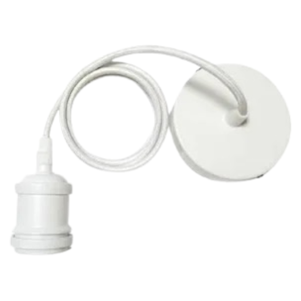 Soquete Colgante Blanco BP