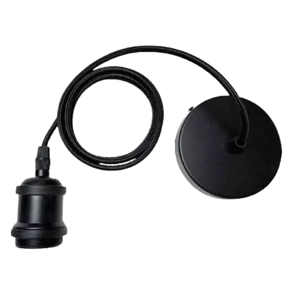 Soquete Colgante Negro BP