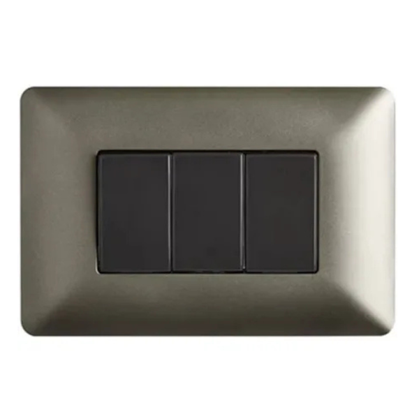 Interruptor Triple Café 10A - STANFORD