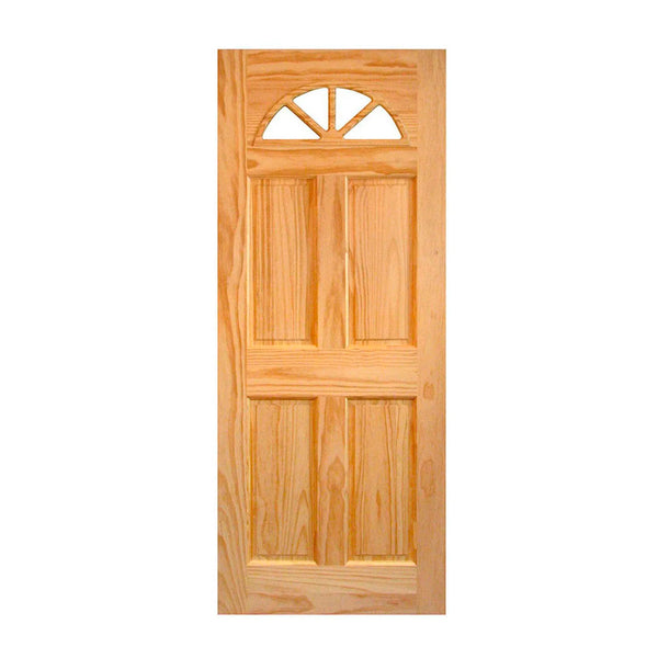 Puerta 80x200 cm - Pino Ibiza - Media luna