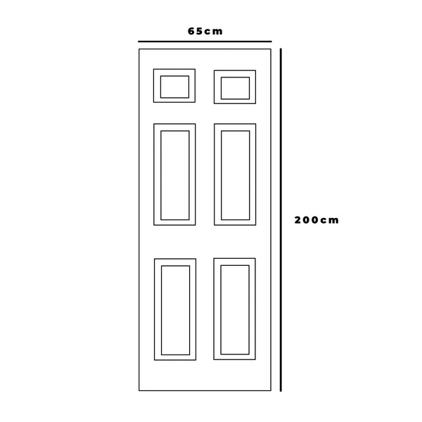 Puerta Interior Sinfonía 65x200 cm - Prepintada Blanco