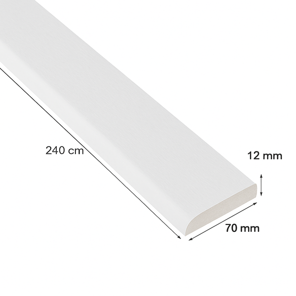Guardapolvo Foliado Blanco – 12 × 70 mm x 2,40 m