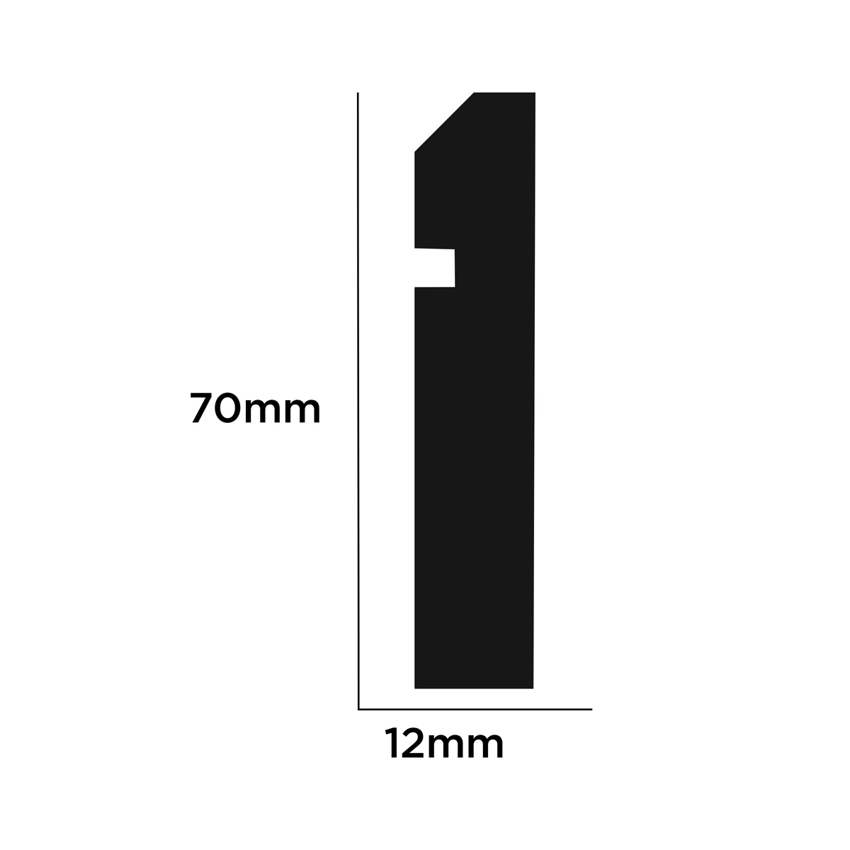 Guardapolvo Ranura GP21 - MDF Prepintado