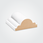 Pilastra PL9 MDF Prepintado 20x9x2440mm