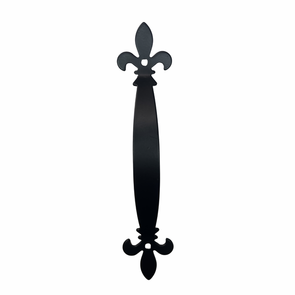 Manilla Tirador Decorativo Negro Flor