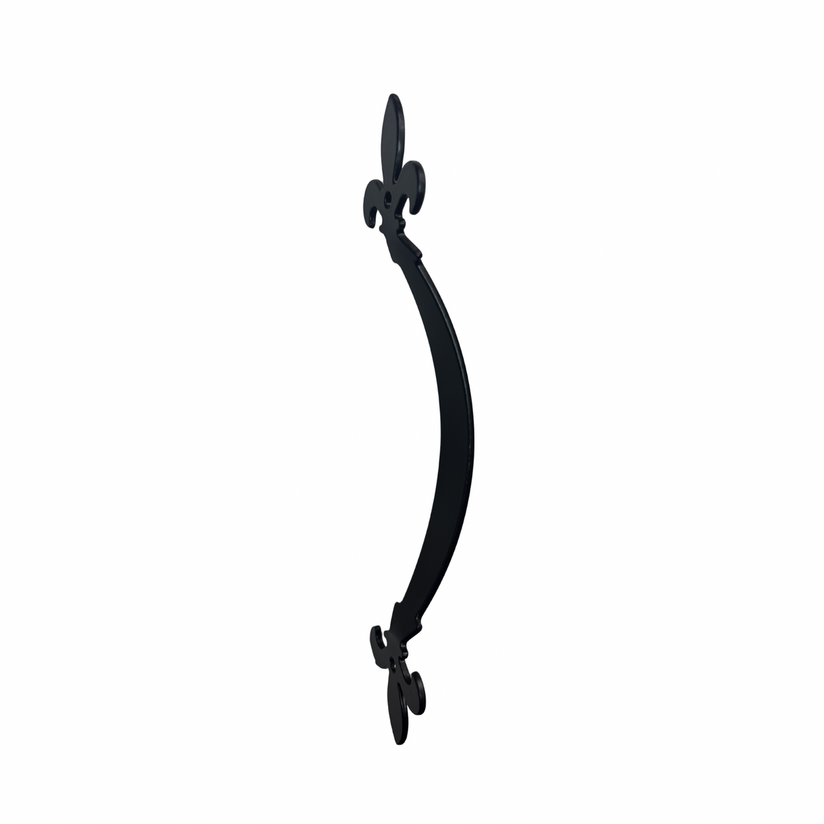 Manilla Tirador Decorativo Negro Flor