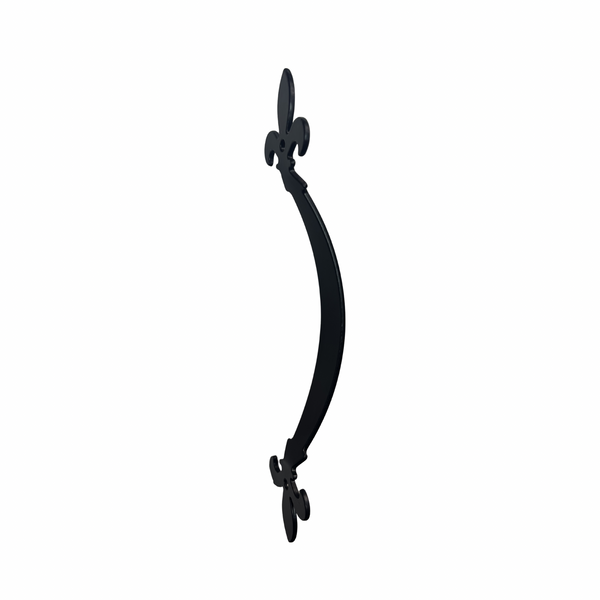 Manilla Tirador Decorativo Negro Flor