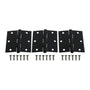 Pack 3 Bisagras Acero Odis 3,5" x 3,5" x 2,0mm - Negro
