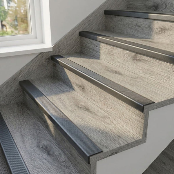 Nariz de Grada PVC Gris - 1 metro