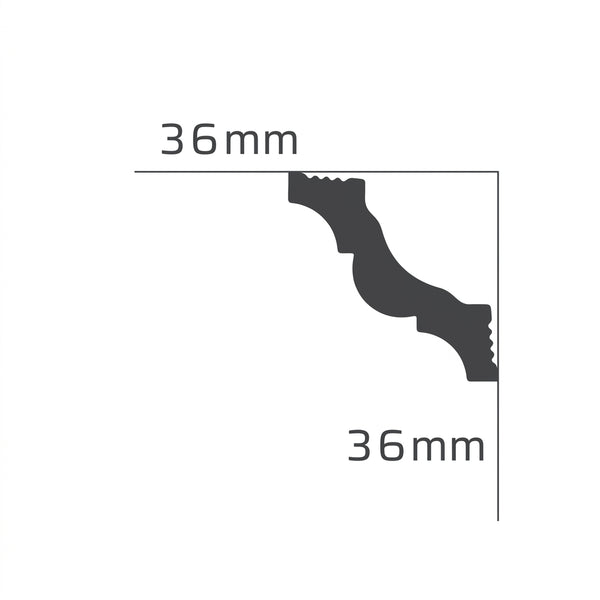 Cornisa Decorativa M36 36x36mm
