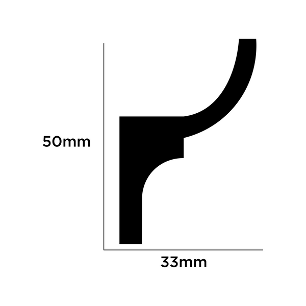 Cornisa Decorativa C1 - PVC