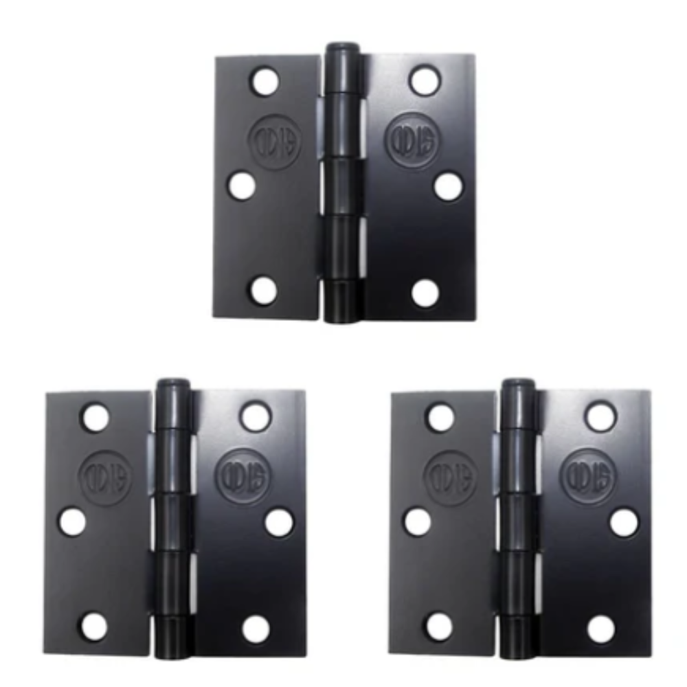 Pack 3 Bisagras de Acero ODIS 3″ x 3″ x 2,0 mm – Negro
