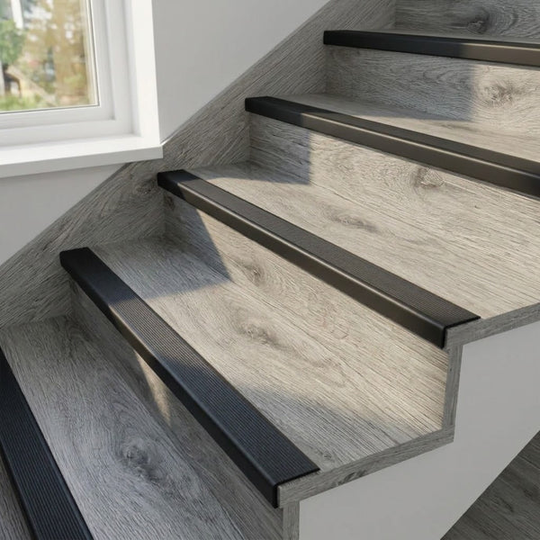 Nariz de Grada PVC Negro - 1 metro