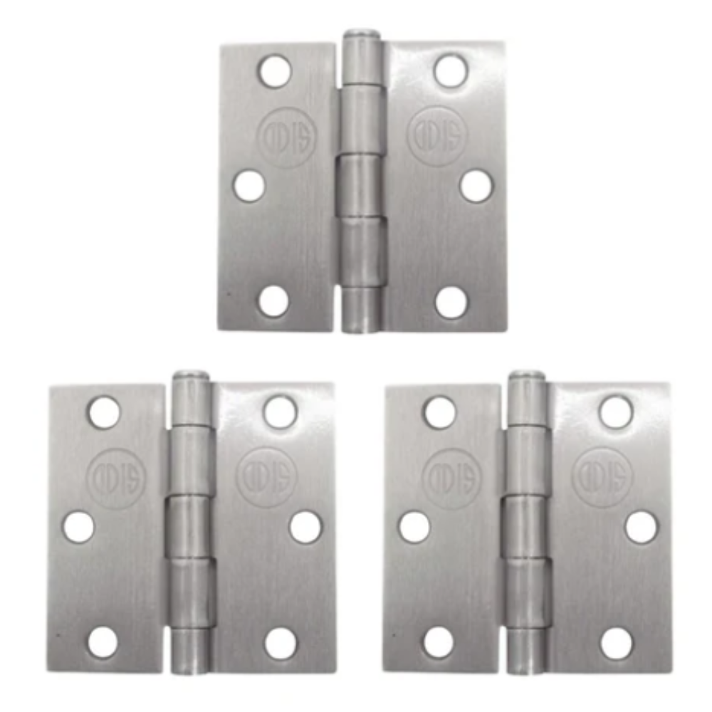 Pack 3 Bisagras de Acero ODIS 3″ x 3″ x 2,0 mm – Plata