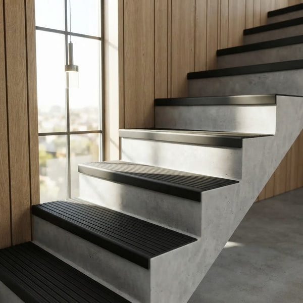 Perfil Grada PVC Negro 300x50mm - 1 metro