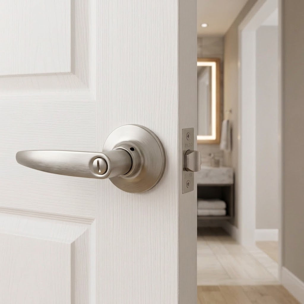 Cerradura de Baño con Manilla Oister 203 – Plata