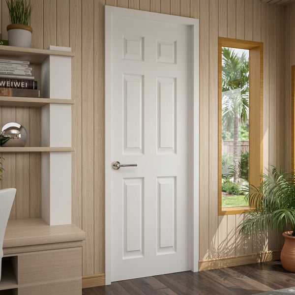 Puerta 65x200 cm Interior Sinfonía  - Prepintada Blanco