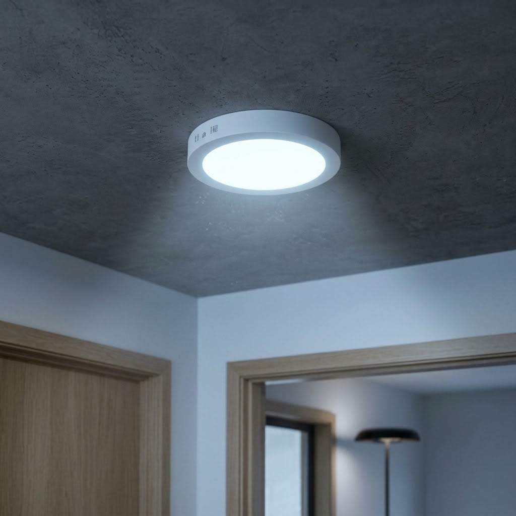 Panel LED Redondo Sobrepuesto 18W - Luz Fría