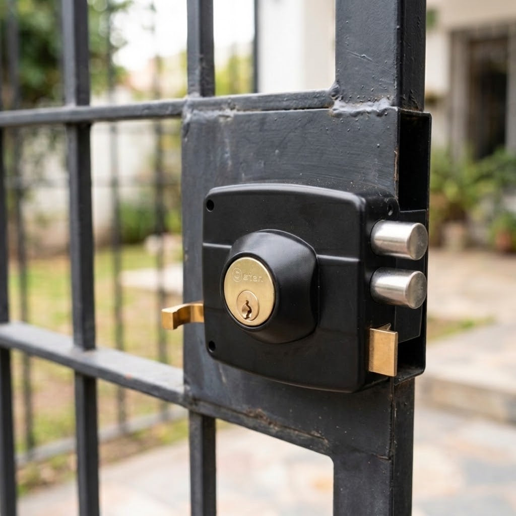 Cerradura Exterior Sobreponer Oister 111 Con Caja Metálica